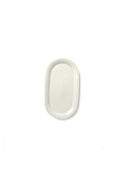 SQUALO Squalo - Elegant Oval Serving Dish (Porcelain) White - 2.5x36.5x20.3 cm