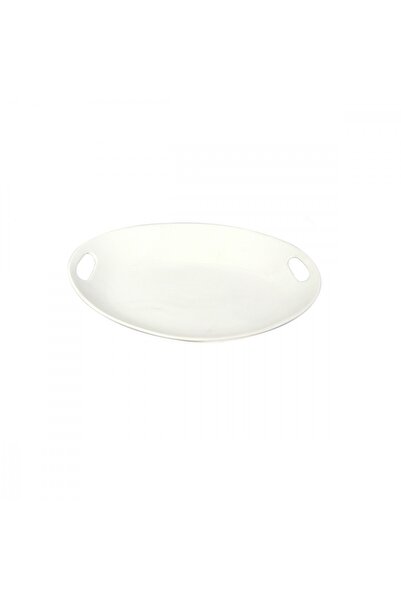 SQUALO Squalo - Elegant Oval Serving Platter (Porcelain) White - 7.5x43.3x32 cm