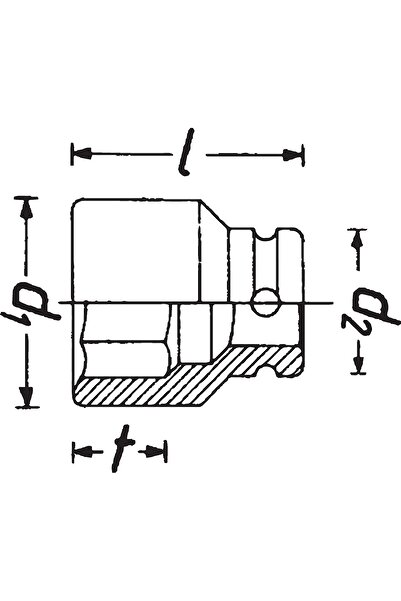 HAZET Impact Tubular HZ 900SLG-19, 19 mm