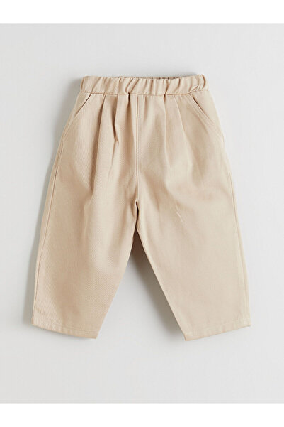 LC Waikiki Two Mt Shop Quality Lcw Baby Beige Pleated Baby Boy Pants