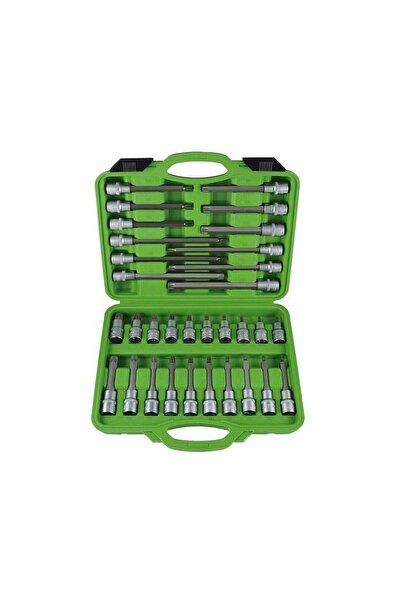 JBM Set de Chei Torx cu Antrenare 1/2", 32 Piese, 52605