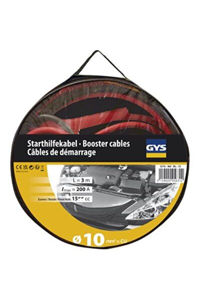 Gys Cabluri de Alimentare 200A, Lungime 3m, Secțiune Ø10mm², Model GYS056312
