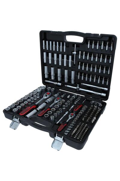 KS Tools 195 Piece Socket Wrench Set, Sizes 1/4", 3/8" and 1/2"