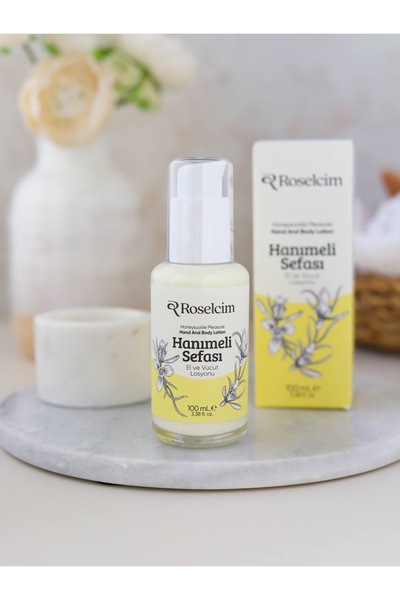 Roselcim Honeysuckle Scented & Rose Water Extract Intensive Moisturizing Hand and Body Lotion 100ml