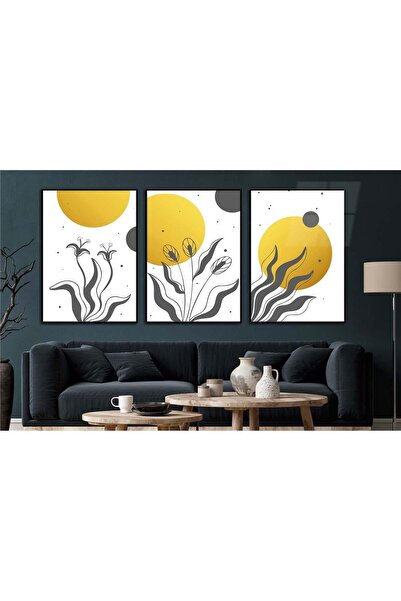 seninürünün Σετ 3 τεμαχίων με θέμα την τέχνη της εκτύπωσης σε πραγματικό γυαλ...