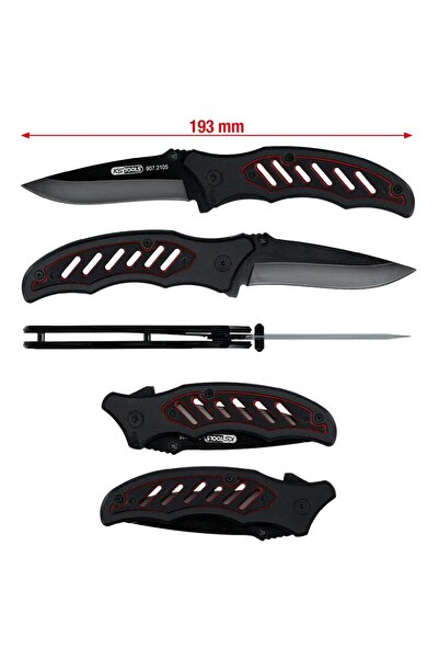 KS Tools Briceag cu mecanism de blocare, lamă de 25 mm