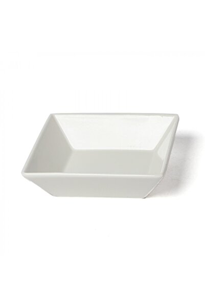 SQUALO Squalo - Elegant Square Serving Dish (Porcelain) with a Contemporary Design - White 4x14.7x14.7 cm