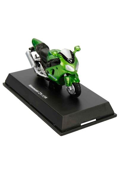 LRS STORE Kawasaki ZX-12R Metal Model Motosiklet 7,5 cm Özel Standlı Koleksiyon Oyuncak Motorsiklet 1/32