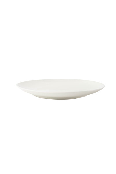 SQUALO Squalo - Round Serving Dish (Porcelain) with an Elegant and Contemporary Design - White 2.5x20.3x20.3 cm