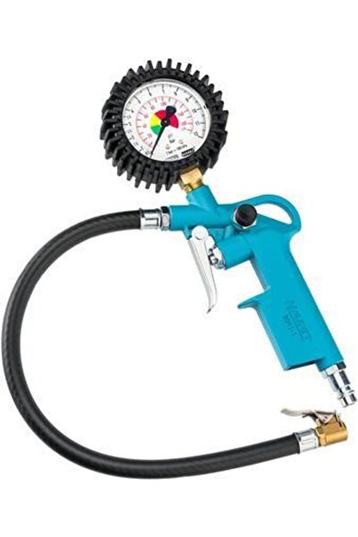 HAZET Pneumatic Tire Inflator Gun HZ9041-1, Operating Pressure 6.3 Bar, with Pressure Gauge