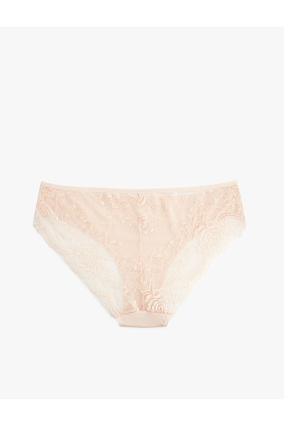 Koton Printed Brazilian Panties with Lace Detail on the Back (Aw 25)
