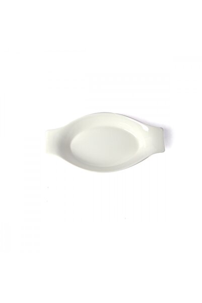 SQUALO Squalo - Elegant Boat-Shaped Porcelain Serving Dish, White - 4x16.5x14 cm