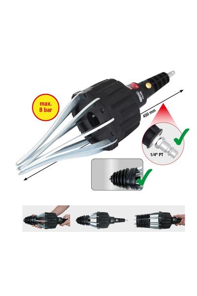 KS Tools Pneumatic axle sleeve installation tool, 450 mm