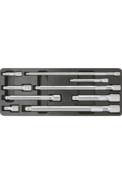 KS Tools 9-piece extension set: 1/4", 3/8" and 1/2"