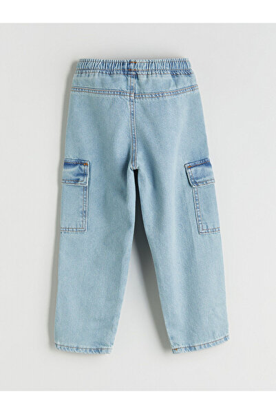 LC Waikiki Indigo Beli Lastikli Erkek Çocuk Jean Pantolon
