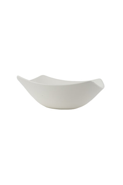 SQUALO Squalo - Square (porcelain) plate with an elegant and modern design - White 10x28x28 cm