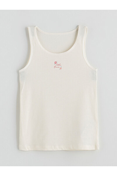 LC Waikiki Crew Neck Floral Girl's Undershirt