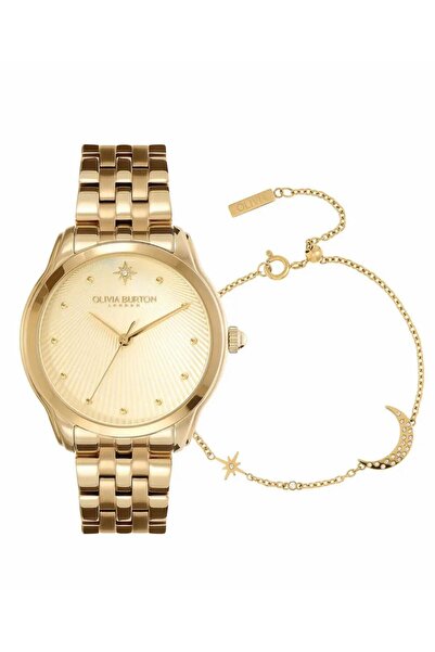 Olivia Burton 24000048 ساعة ستارلايت التناظرية للنساء مع سوار