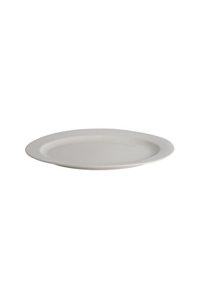SQUALO Squalo - Elegant oval serving plate (porcelain) with a contemporary design - White 45.8X30X4