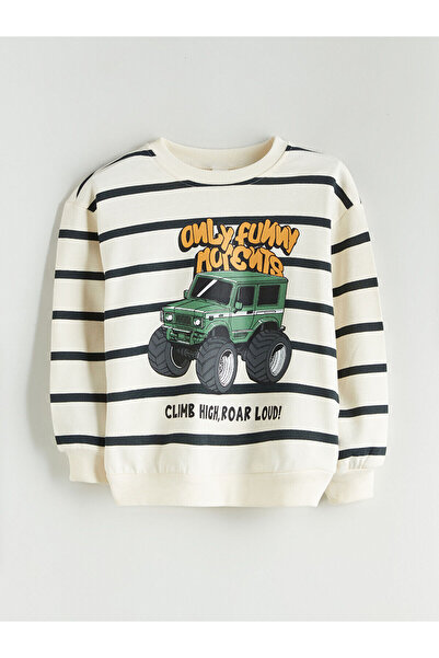 LC Waikiki Cey New Season Crew Neck Boys' Sweatshirt and Sweatpants