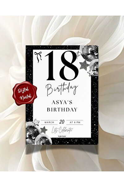 Dijital Nostal 10 Adet Happy Birthday Kartı I Doğum Günü Kartı Etkinlik Kartı...