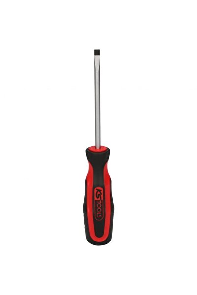 KS Tools ErgoTorque Plus straight screwdriver 5.5 x 205 mm, chrome-vanadium shaft, rubber handle