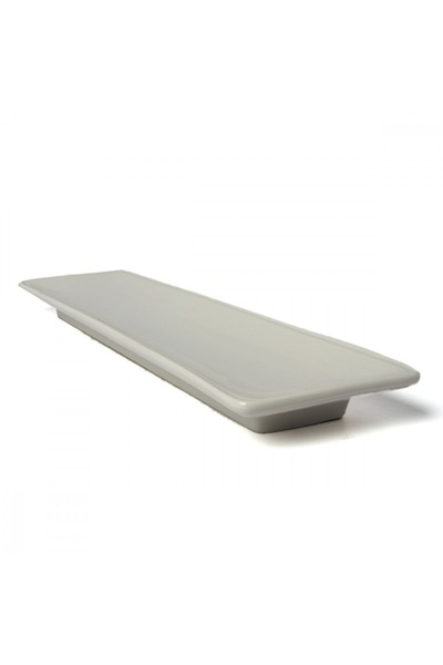 SQUALO Squalo - Elegant Flat Rectangular Serving Dish (Porcelain) White - 3x41x11 cm