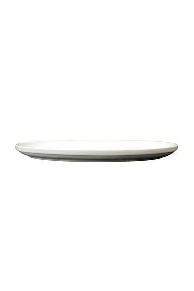 SQUALO Squalo - Elegant Flat Oval Serving Dish (Porcelain) White - 3.4x41x26.8 cm