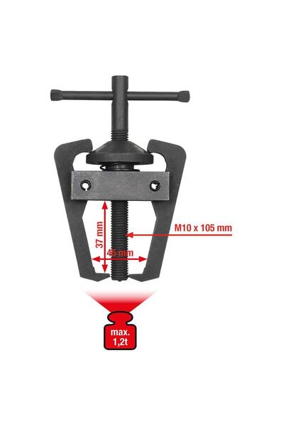 KS Tools Extractor pentru brațul ștergătorului cu prindere pe borne polare, 2...