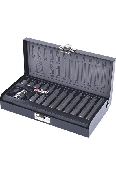 KS Tools Set de biți Torx, 15 piese, dimensiune 10mm