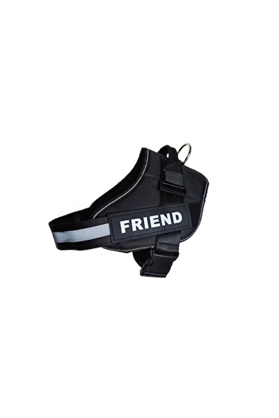 OEM Ham pentru câini, inscripția „FRIEND”, negru, mărimea XXL, 42-60 kg