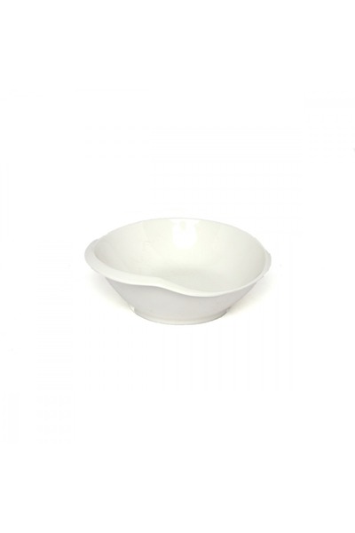 SQUALO Squalo - Oval Serving Dish (Porcelain) with an Elegant and Modern Design - White 9x31x26.5 cm