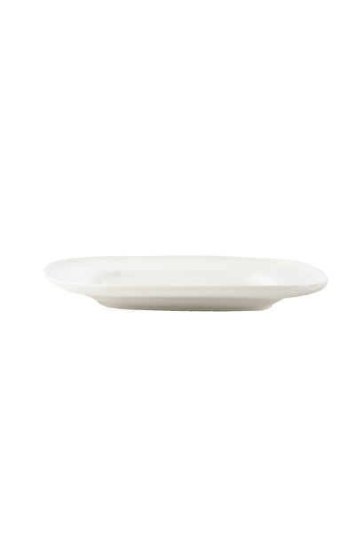 SQUALO Squalo - Elegant Square Porcelain Dish with Modern Design - White 19.5X19.5X2 cm