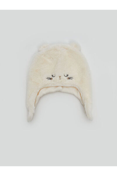 LC Waikiki Özmarka New Season Baby Girl Snow Hat with Ear Detail