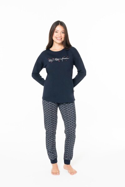 U.S. Polo Assn. U.S. Polo Assn. 20147 Set de pijamale pentru femei, cu mâneci...