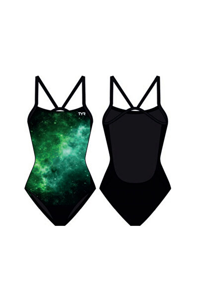 TYR Durafast Elite ®   Cf Girls' Swimsuit - Starborne (Green)