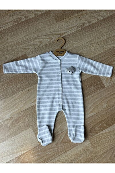 cimcim baby Striped Baby Romper with Fox Accessories