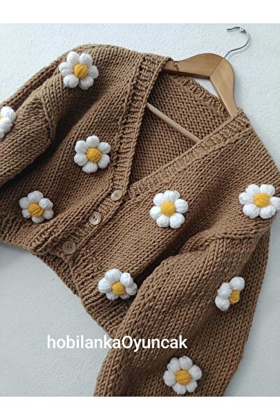 hobilanka Women's Rose Motif Cardigan