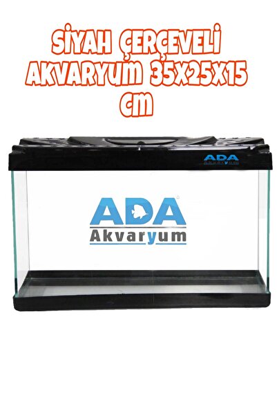 ADA AKVARYUM Siyah Plastik Çerçeveli Akvaryum 35x25x15 Cm