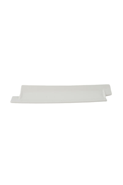 SQUALO Squalo - White Rectangular Porcelain Plate - 1.6x25.4x7.8 cm