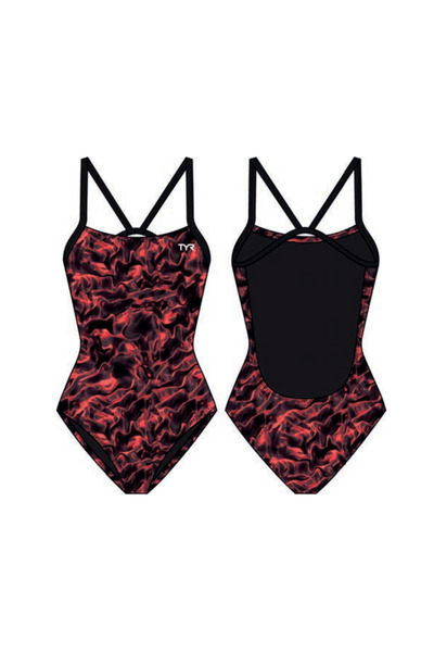 TYR Durafast Elite ®   Cf Girls' Swimsuit - Energia (Red)