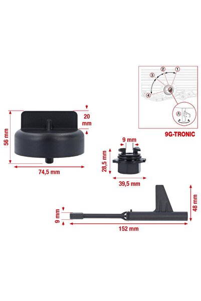 KS Tools Set de servicii pentru schimbul de ulei al cutiei de viteze 9G-Troni...