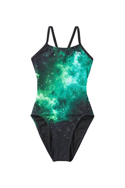 TYR Durafast Elite ®   Cf Girls' Swimsuit - Starborne (Green)