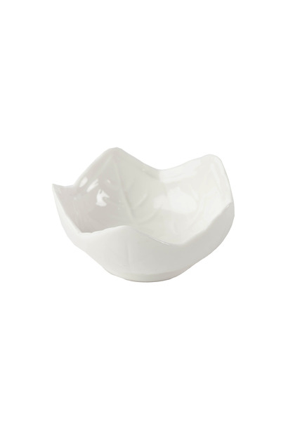 SQUALO Squalo - Elegant Round Serving Dish (Porcelain) with a Contemporary Design - White 3.5x7x7 cm