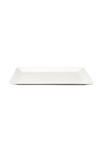 SQUALO Squalo - Elegant Flat Rectangular Serving Dish (Porcelain) White - 2.5x35.3x21.2 cm