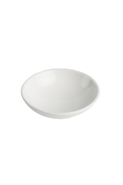SQUALO Squalo - Elegant Round Serving Dish (Porcelain) with a Contemporary Design - White 2.5x8x8 cm