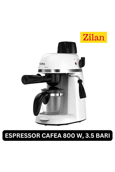 Zilan Coffee Maker - 800W, 3.5 Bar, 4 Cups Ground Coffee, Frothing - ZLN 9359