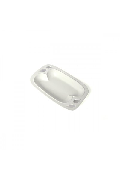 SQUALO Squalo - Elegant Rectangular Porcelain Dish with Contemporary Design - White 4.5x30x19 cm