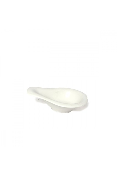 SQUALO Squalo - Drop-shaped porcelain serving plate with an elegant and modern design - White 6x19x14 cm