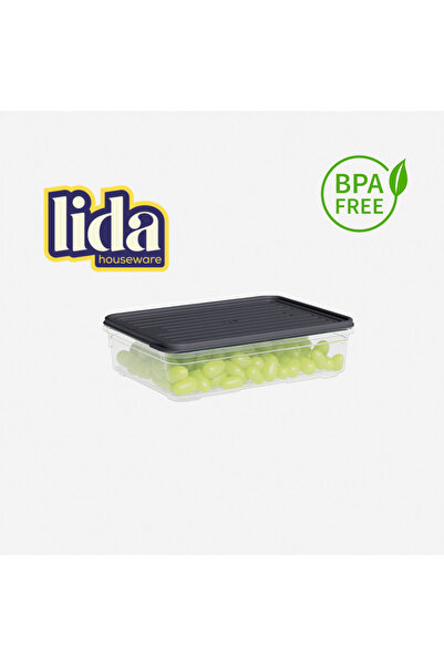 Lida Houseware 1100 ml Smart Plastic Storage Container – with Airtight Lid